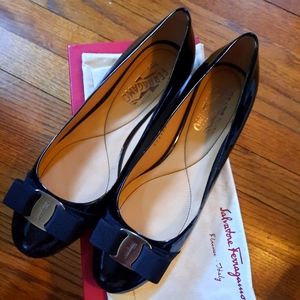 Salvatore Ferragamo Carina flats.  Size 8 1/2